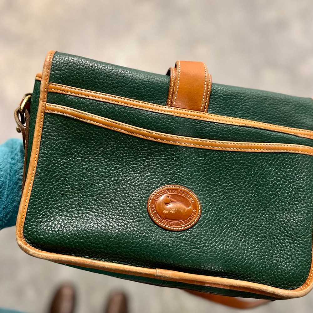 Vintage Dooney & Bourke All Weather Leather Green… - image 5