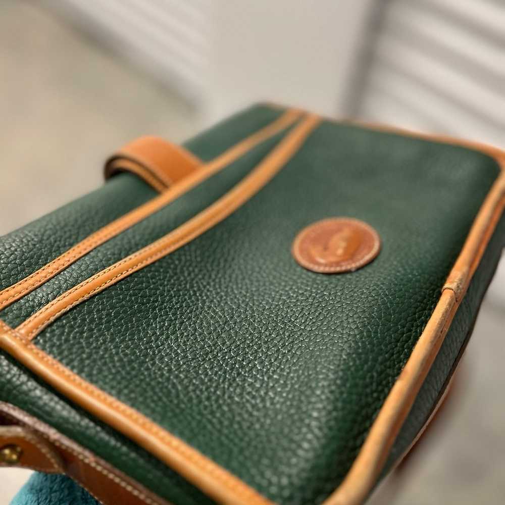 Vintage Dooney & Bourke All Weather Leather Green… - image 6
