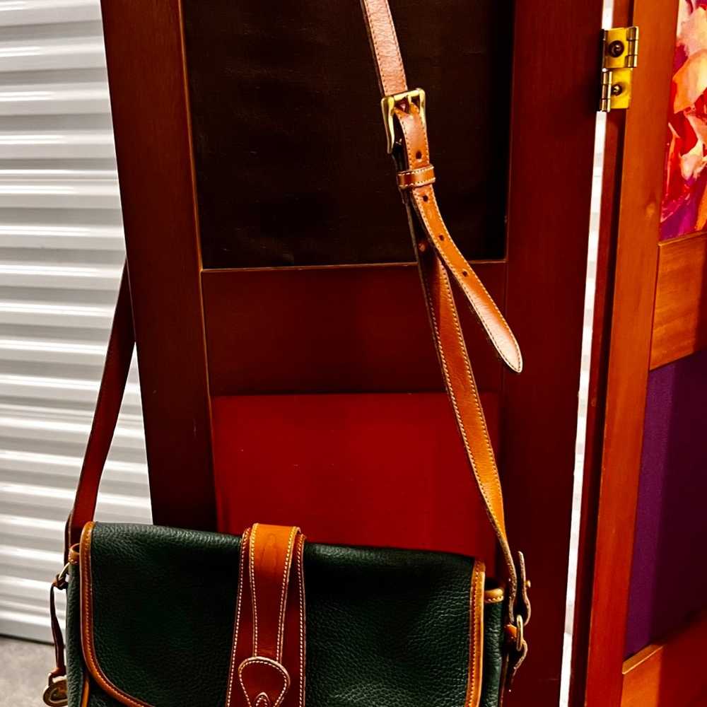 Vintage Dooney & Bourke All Weather Leather Green… - image 8