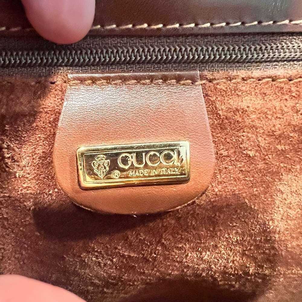 Leather vintage Gucci purse - image 11