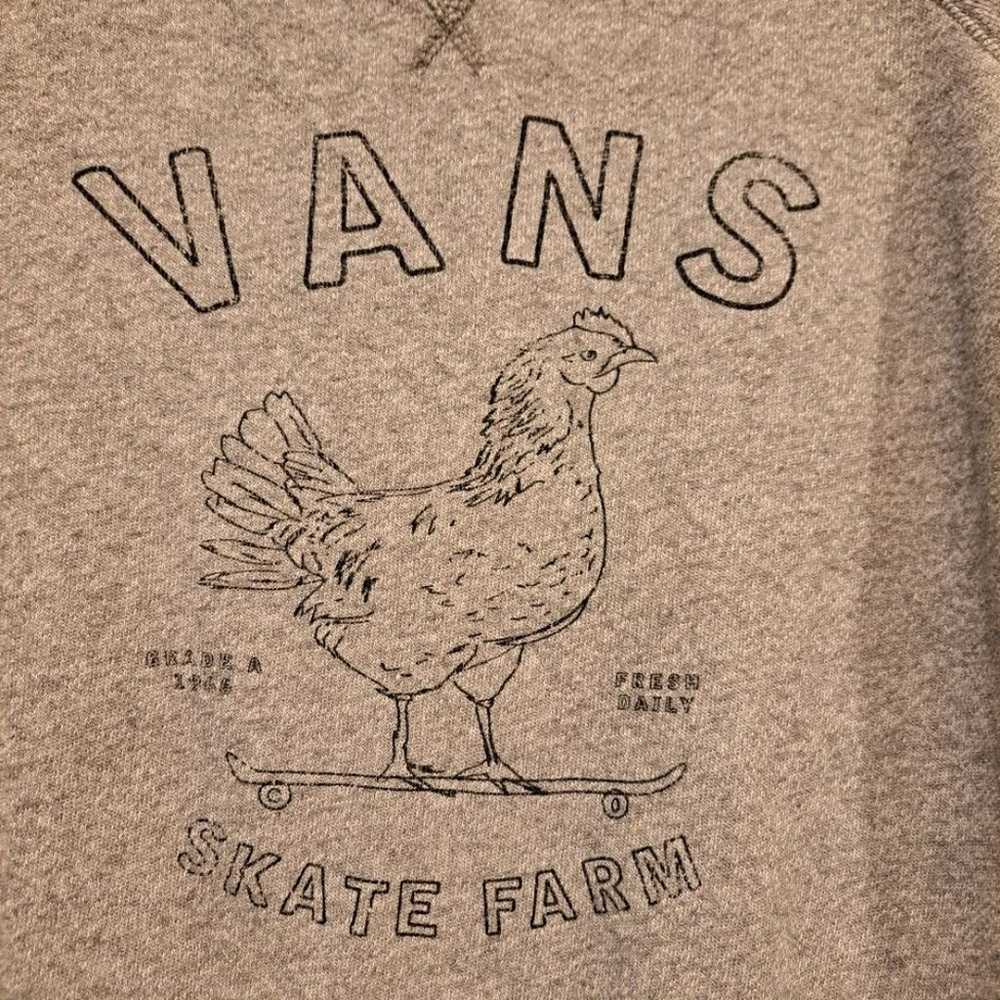 Vans vintage-style sweatshirt gray Vans Skate Far… - image 4