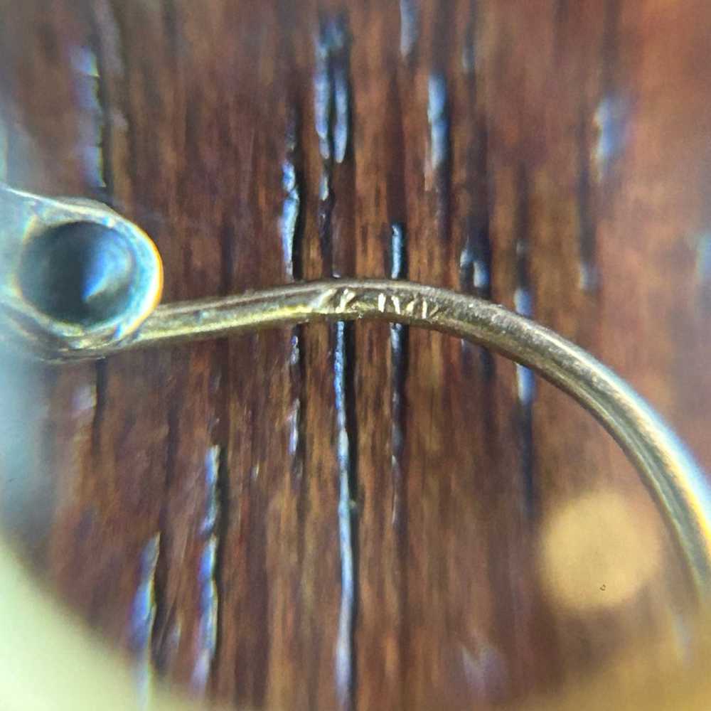 14k Yellow Gold SINGLE Pierced Hoop Earring Mediu… - image 3