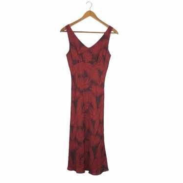 J. Crew Vintage Red 100% Silk Dress