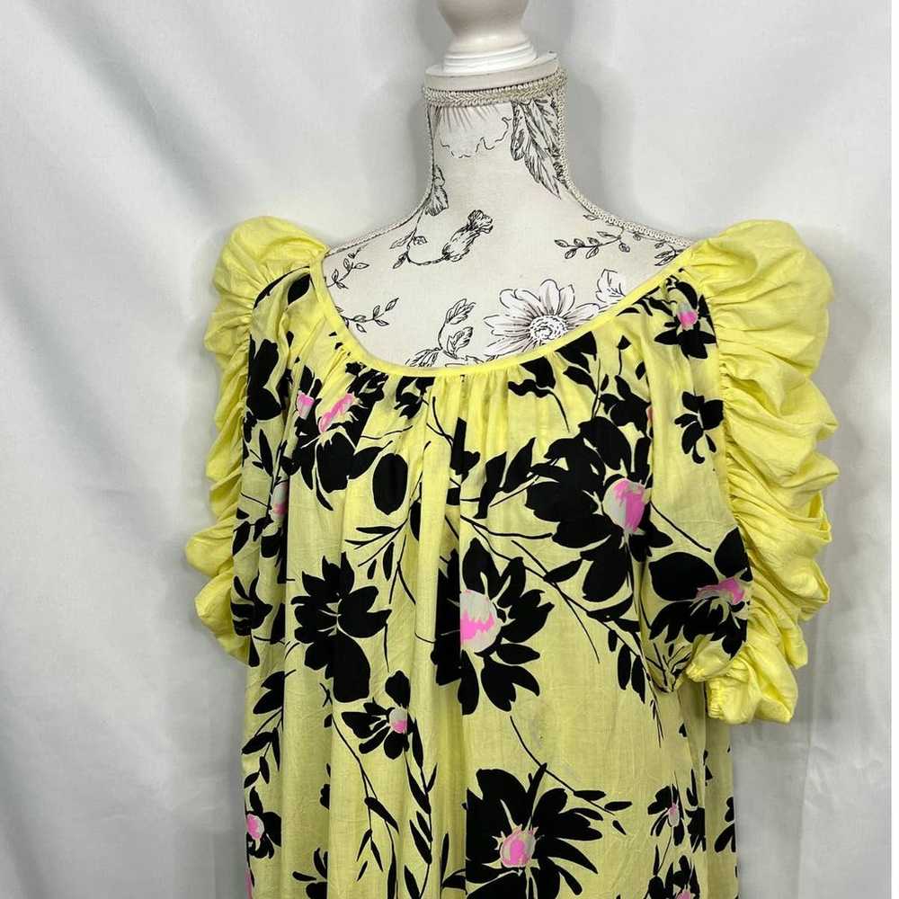Vintage Roseline S Petru Summer Mumu Puff Sleeves… - image 4