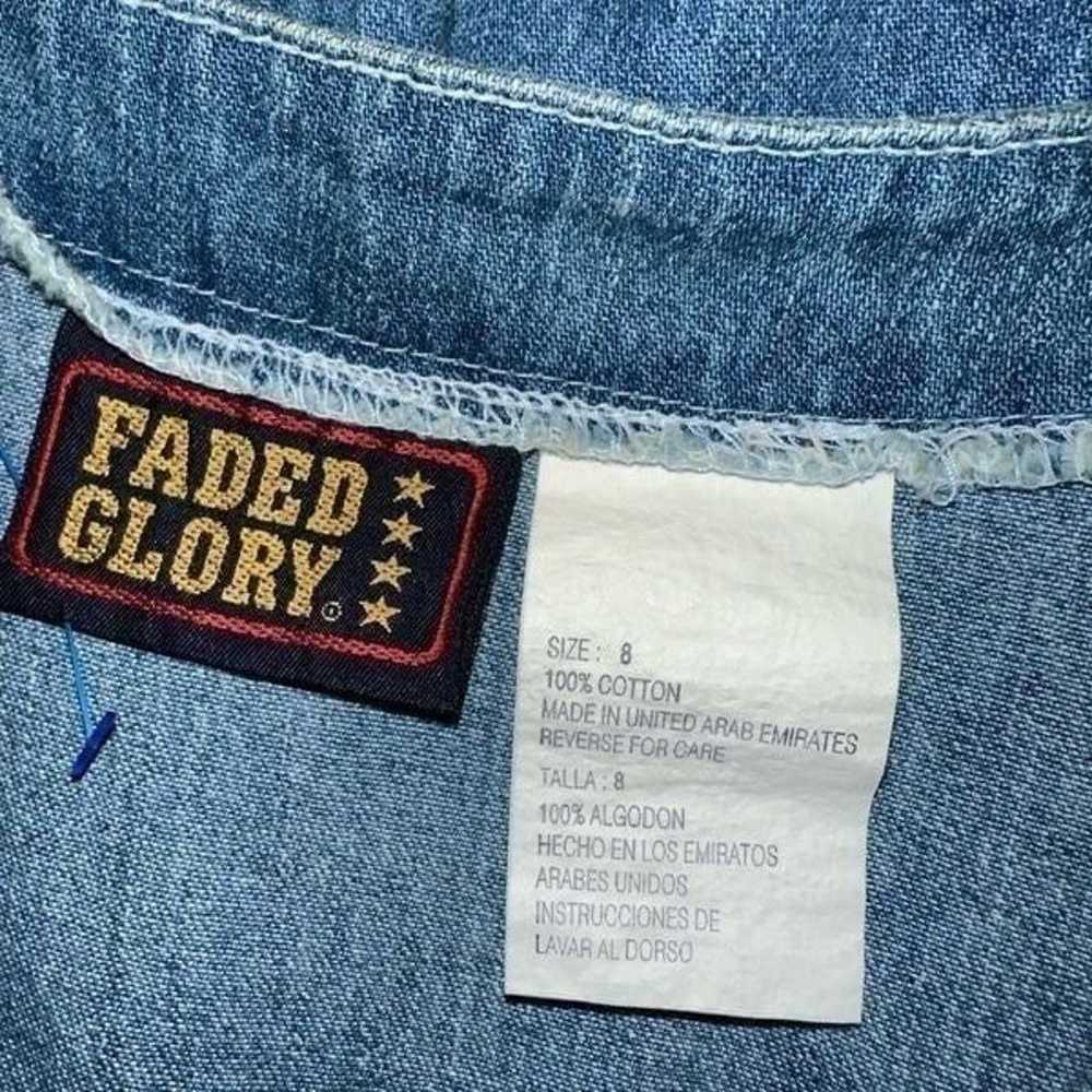 Faded Glory Vintage 90’s Denim Full Button Down S… - image 4