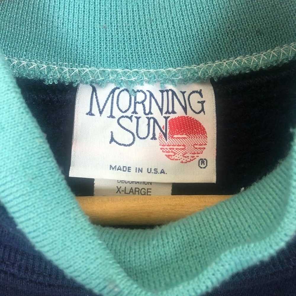 Vtg 90s Morning Sun Women's Sweatshirt XL Chickad… - image 4