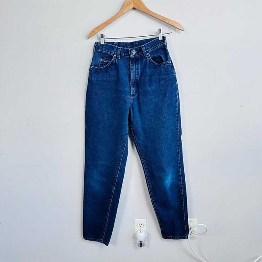 Vintage 80's LEE High Rise Tapered Mom Jeans Blue… - image 1