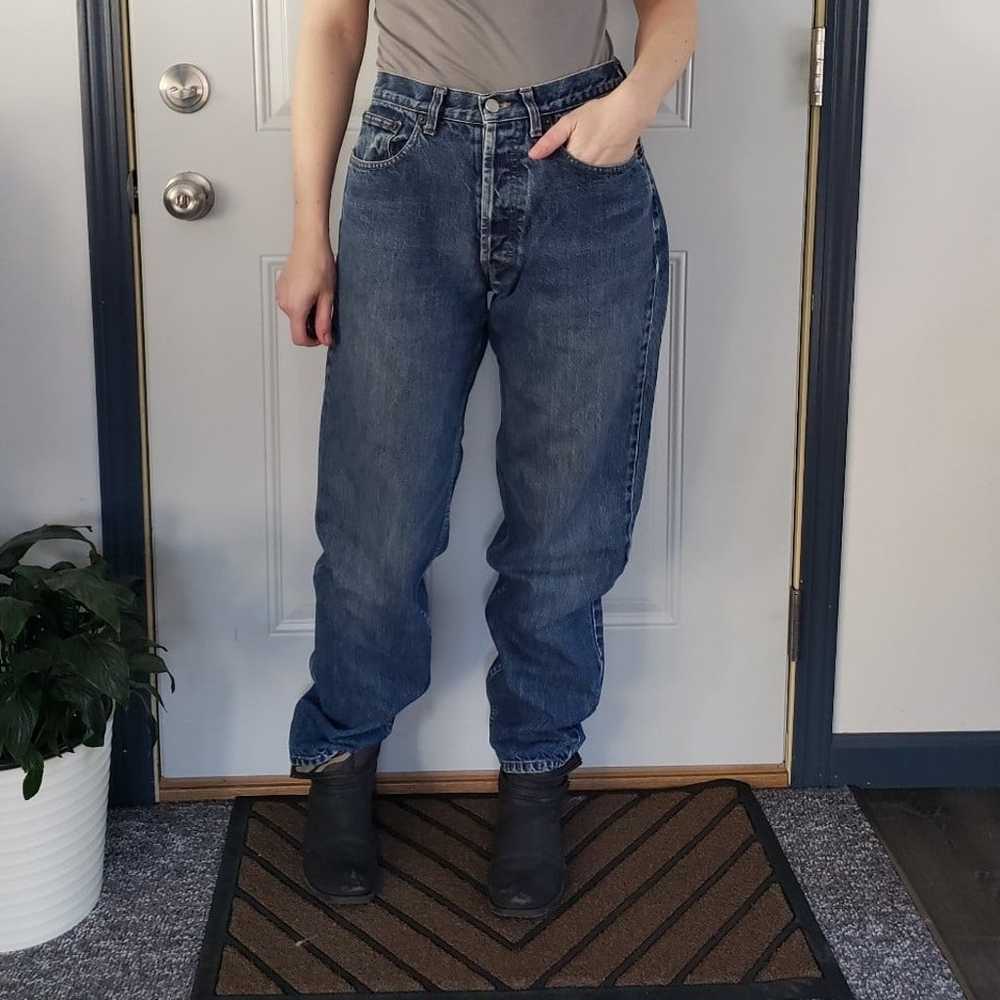 90s J Crew Button Fly Mom Jeans - image 1
