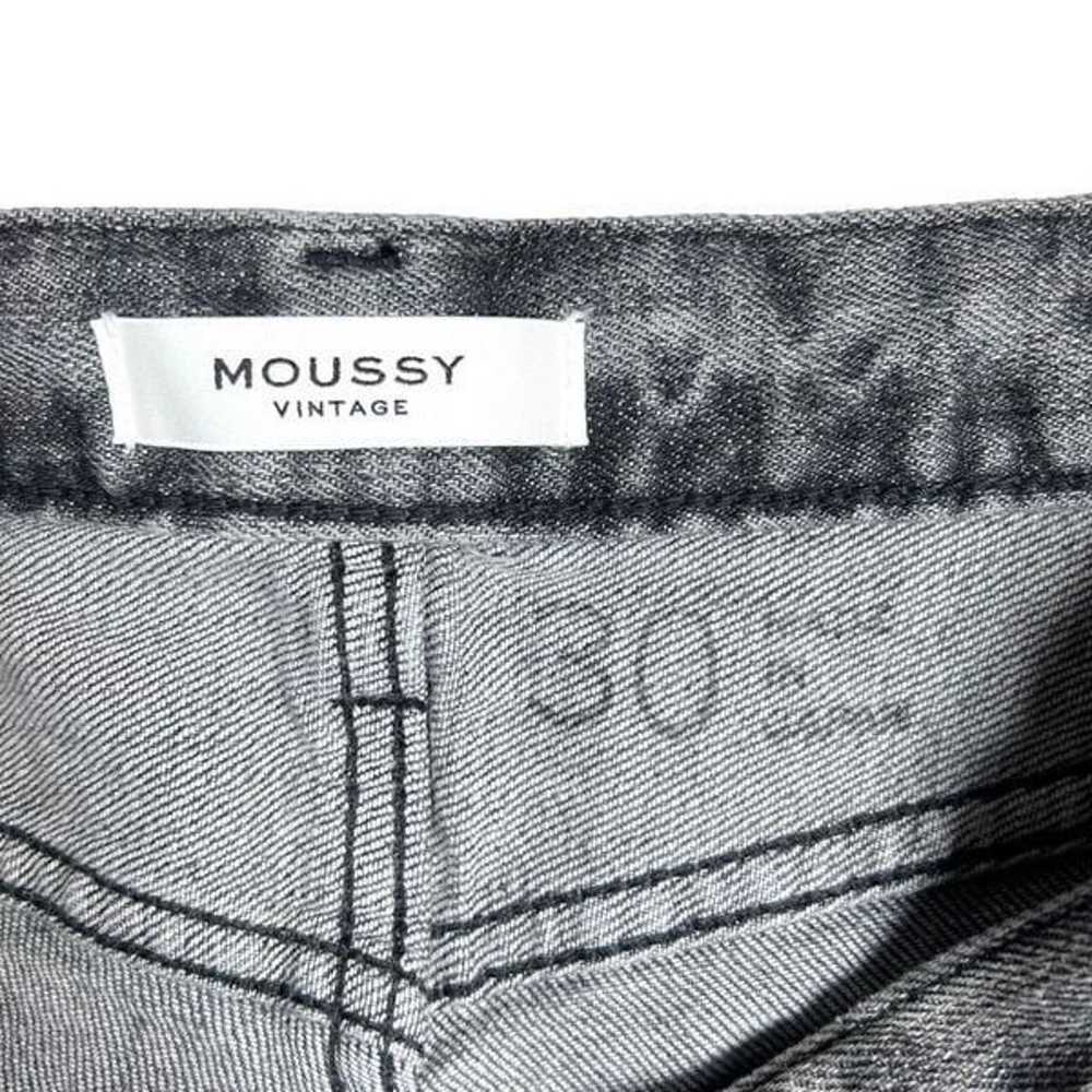 MOUSSY Vintage Faded Black Grey Seneca Flare Jean… - image 6