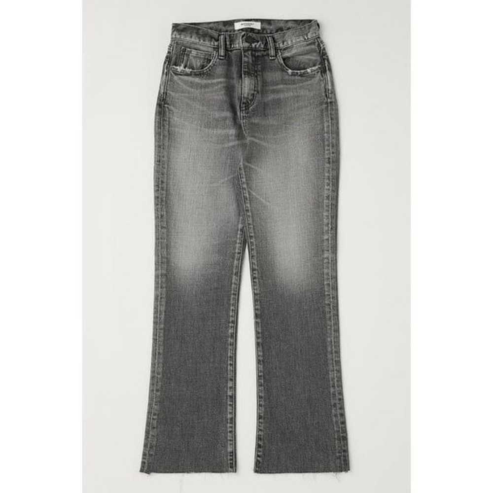 MOUSSY Vintage Faded Black Grey Seneca Flare Jean… - image 9