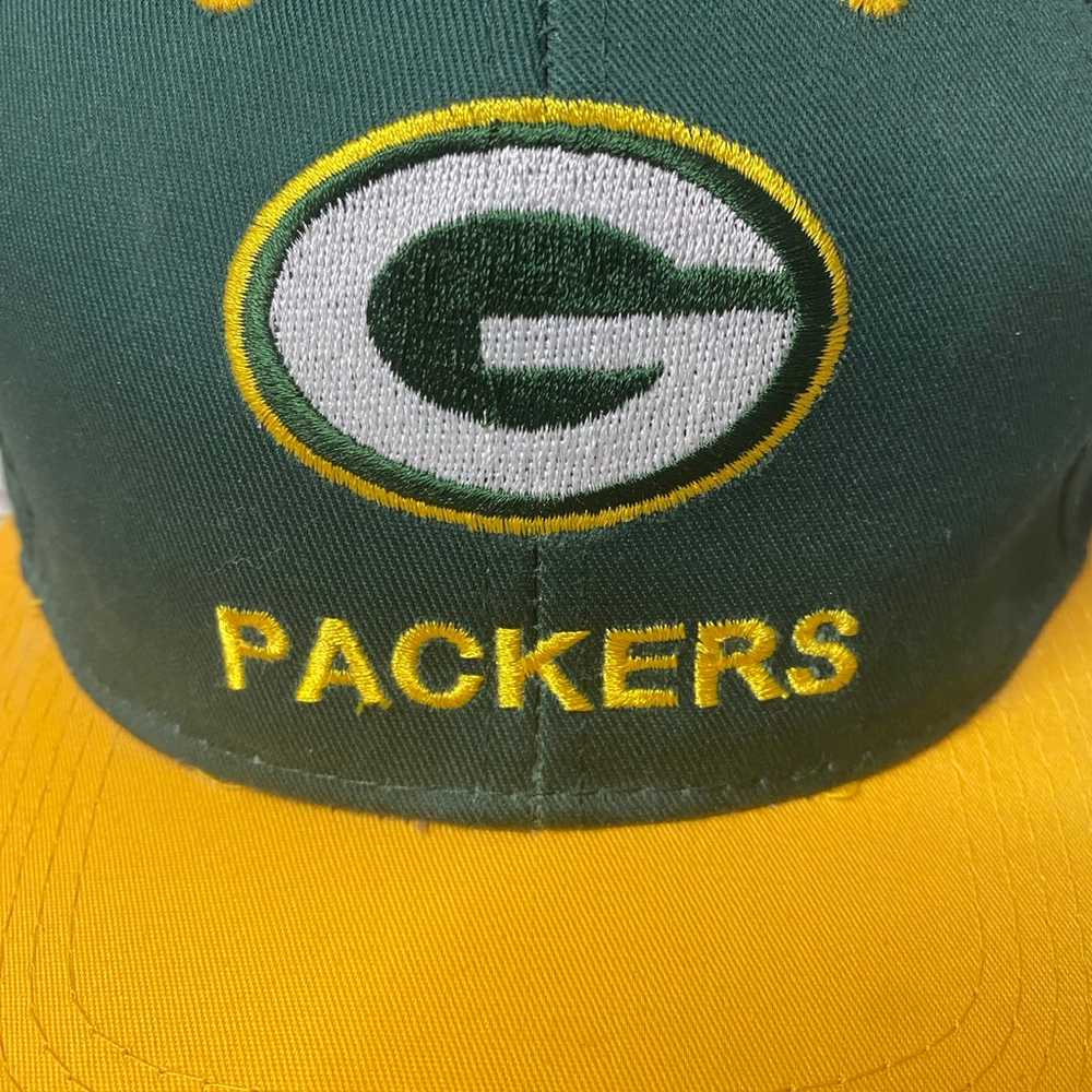 Green Bay Packers Hat Mens Snapback Green Logo 7 … - image 2