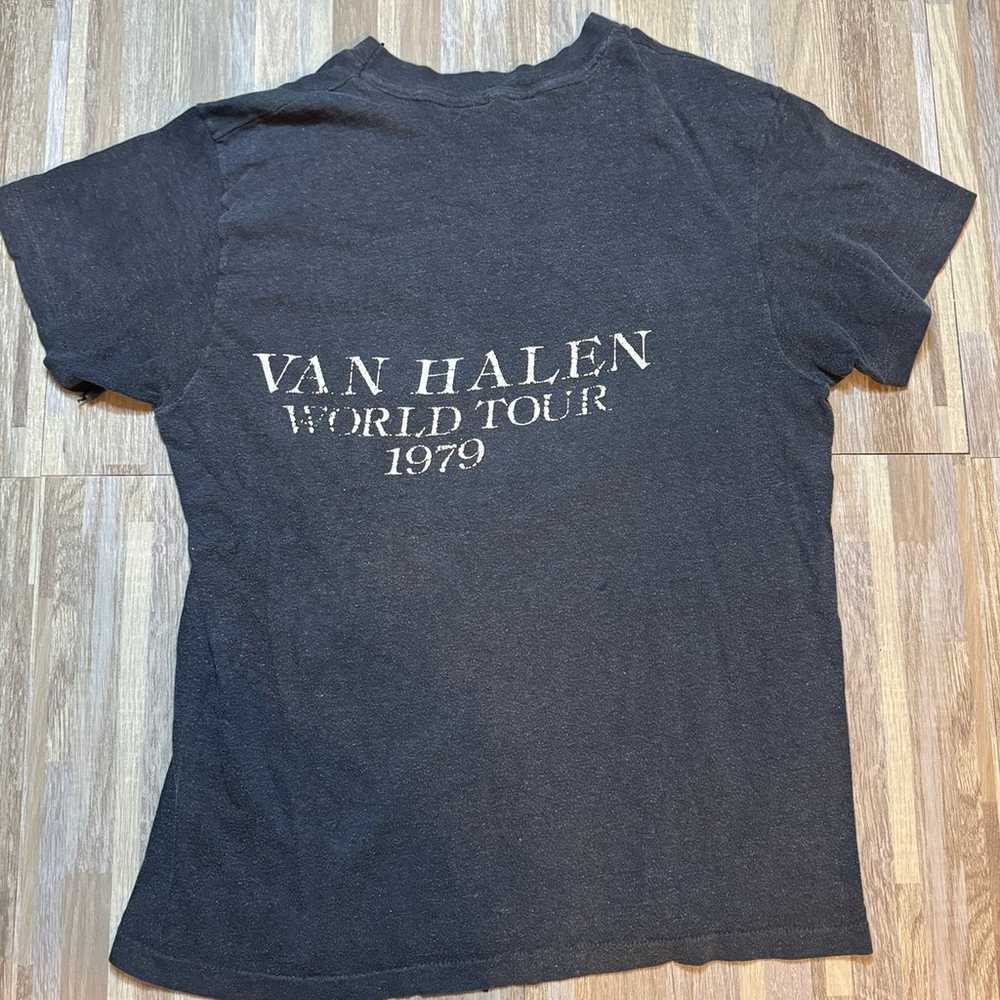 Vintage Van Halen world Tour 1979 band tee - image 3