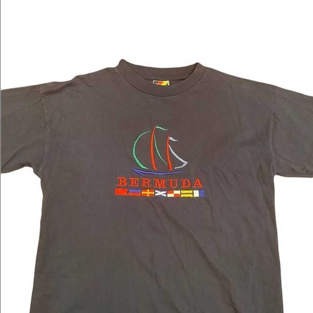 Vintage Davidson Bermuda 100% Cotton T-shirt size… - image 3