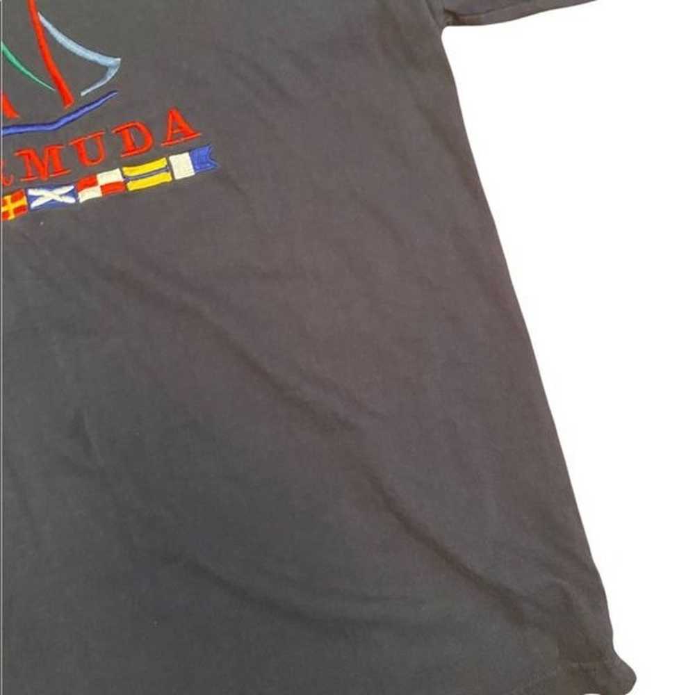 Vintage Davidson Bermuda 100% Cotton T-shirt size… - image 6