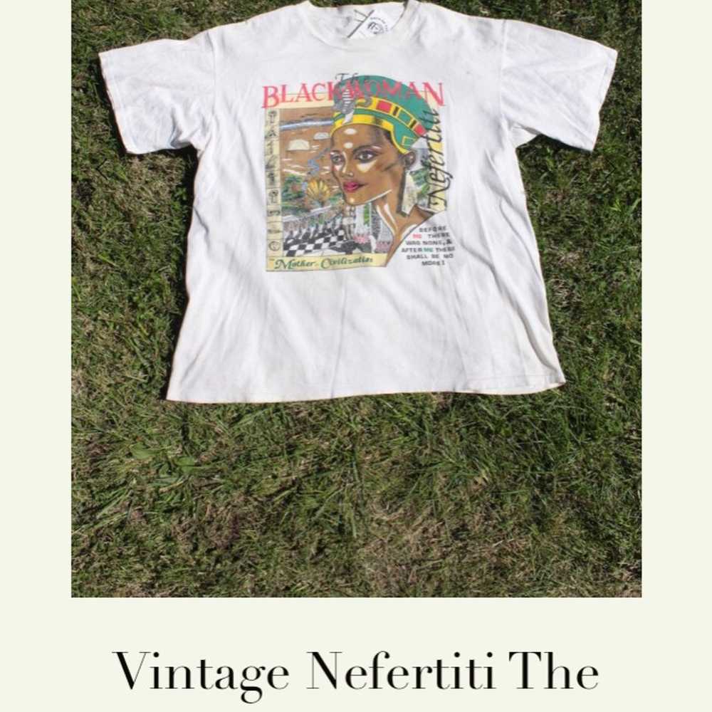 Vintage Nefertiti's The Black Woman Graphic Tee S… - image 7