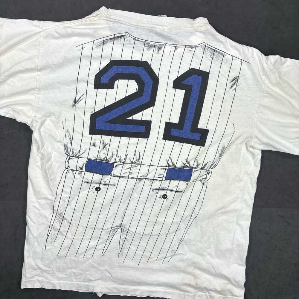 Vintage 90s Deion Sanders Baseball uniform graphi… - image 2