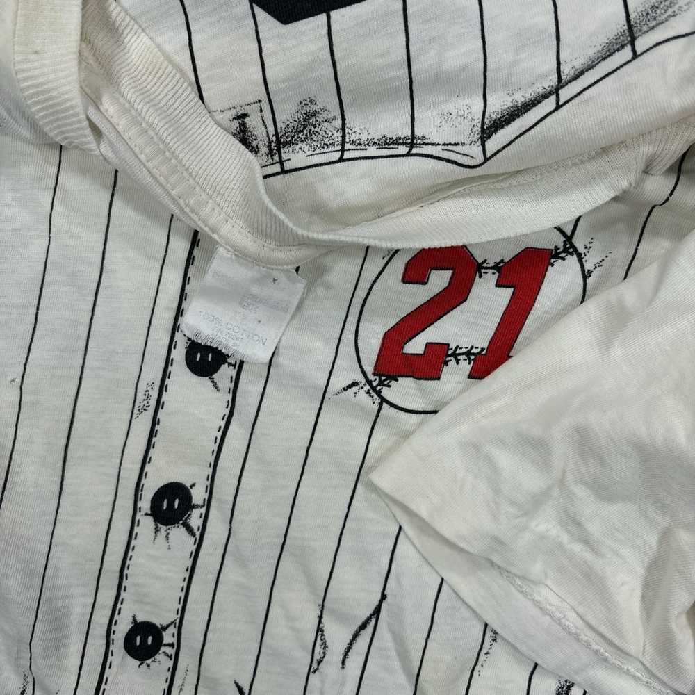 Vintage 90s Deion Sanders Baseball uniform graphi… - image 3