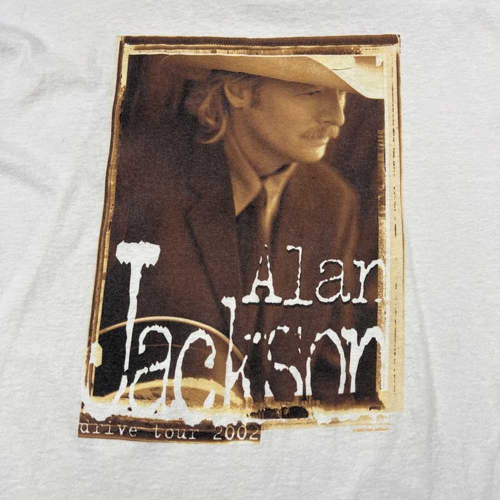 Vintage 00s Y2K Alan Jackson Country Music Band T… - image 2