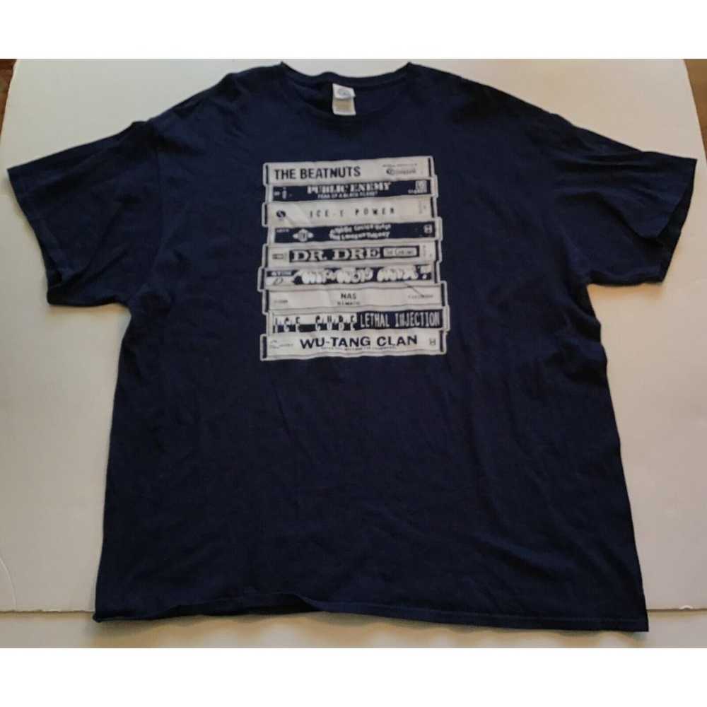 Hip Hop Rap Cassettes T-Shirt, Black, Size XXL - image 2
