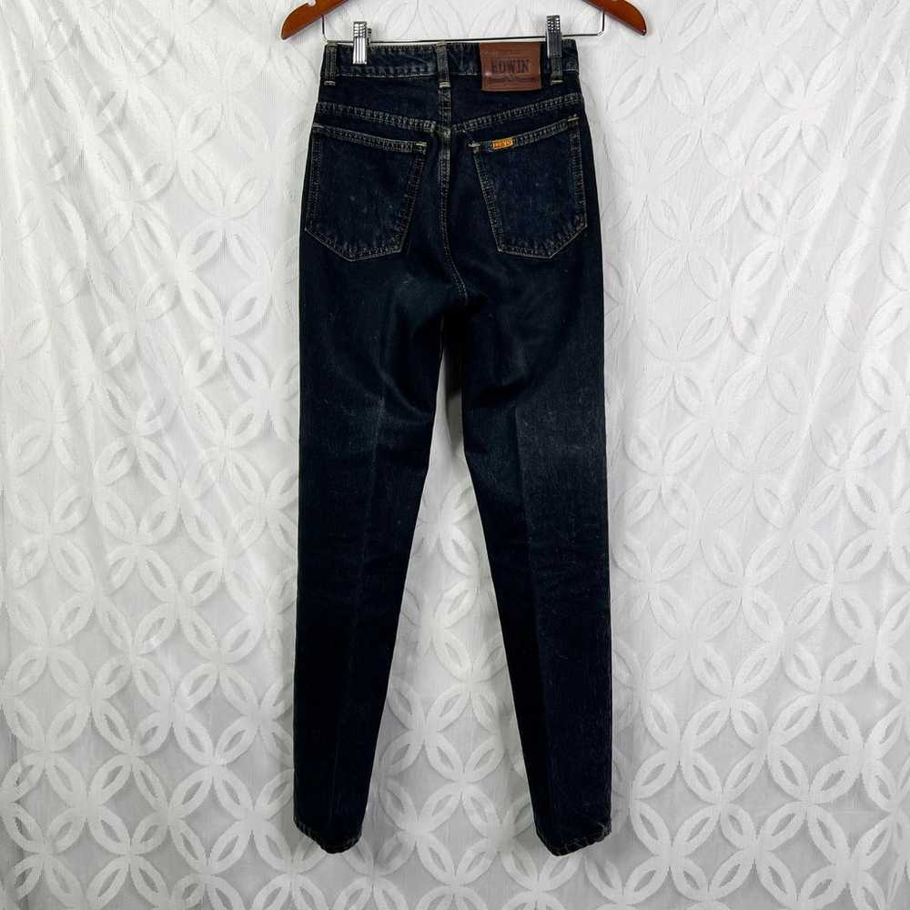 Vintage 90s EDWIN London Slim Mens Jeans Size 27 … - image 3