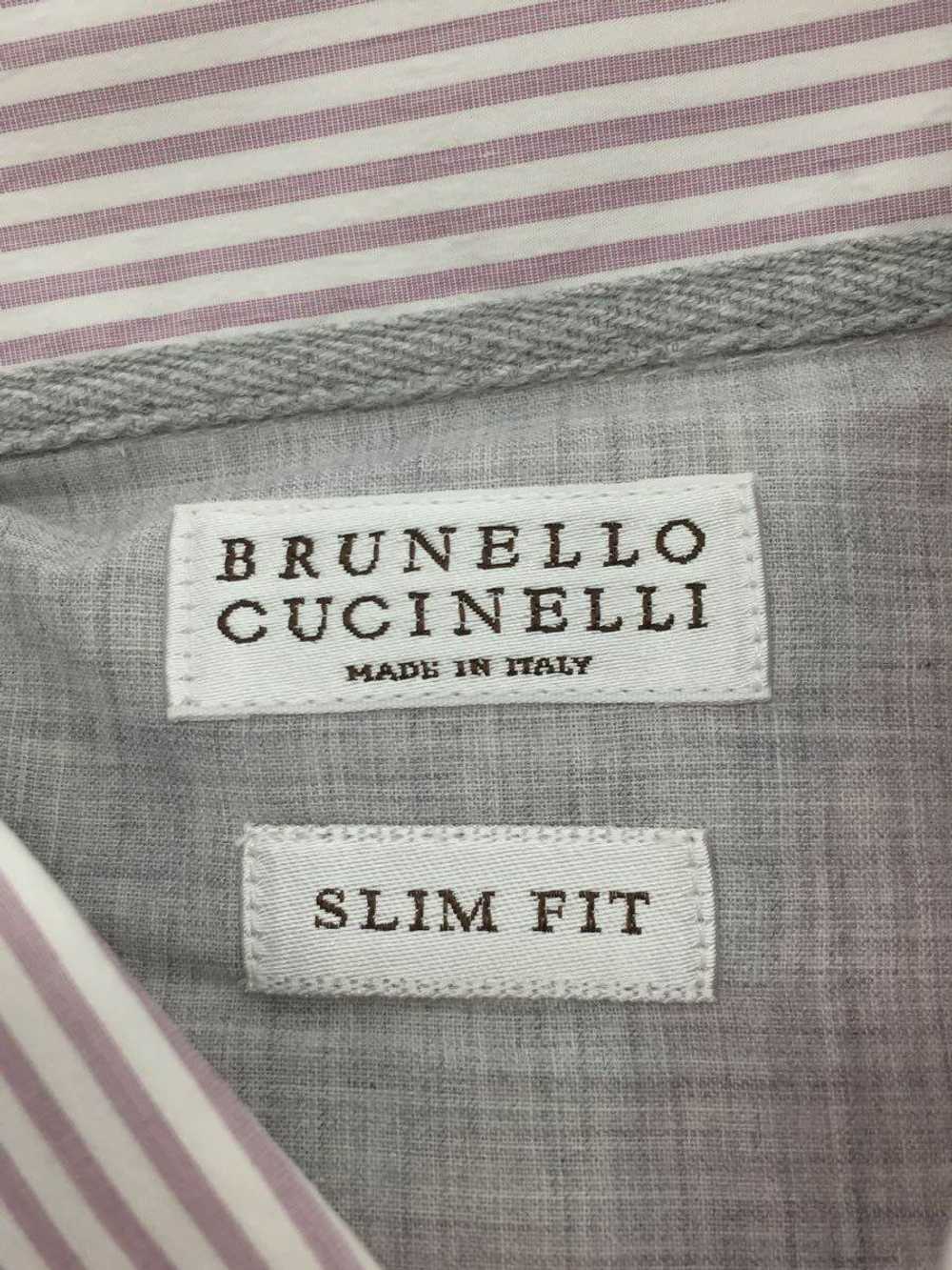 Brunello Cucinelli  Long Sleeve Shirt M Cotton Pi… - image 3