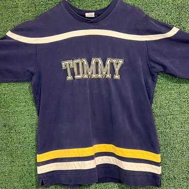 Vintage Tommy Hilfiger embroidered spell out crew… - image 1