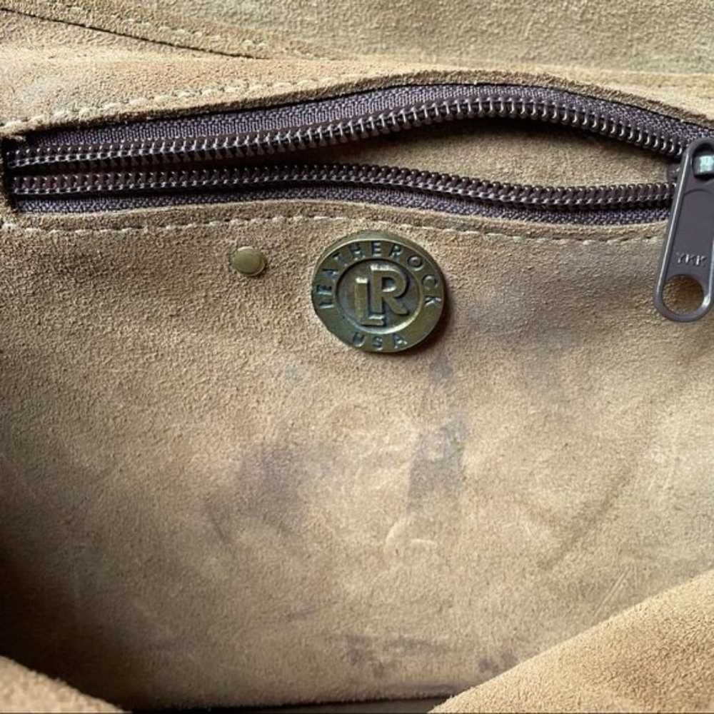 Vintage Leatherock Tan Suede Boho Western Studded… - image 5