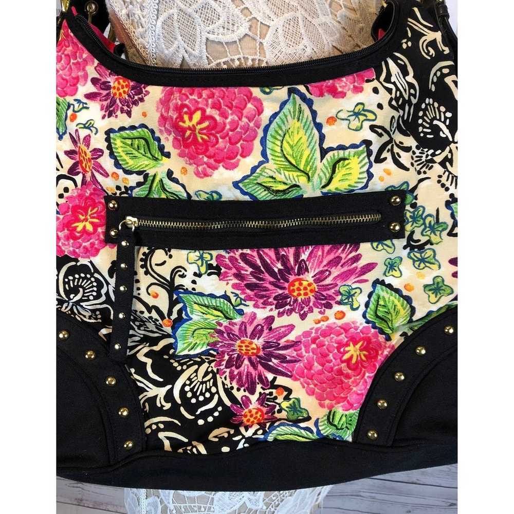 Weekend Traffic bright floral shoulder bag - image 3