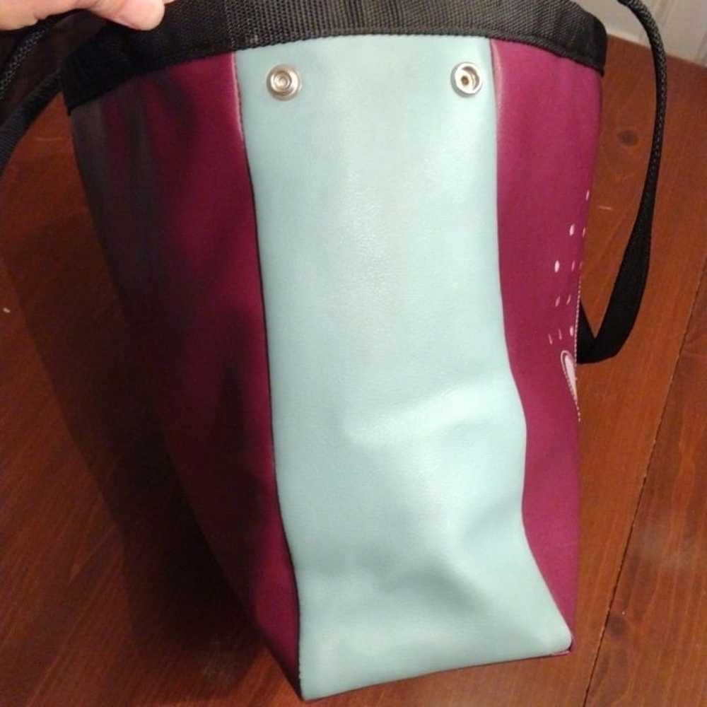 Holly Aiken "Turbo" Large Side Snap Tote, Plum/Te… - image 10