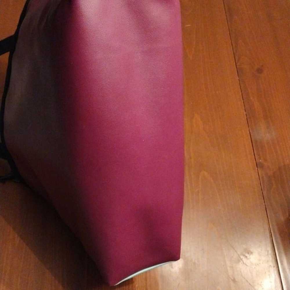 Holly Aiken "Turbo" Large Side Snap Tote, Plum/Te… - image 7