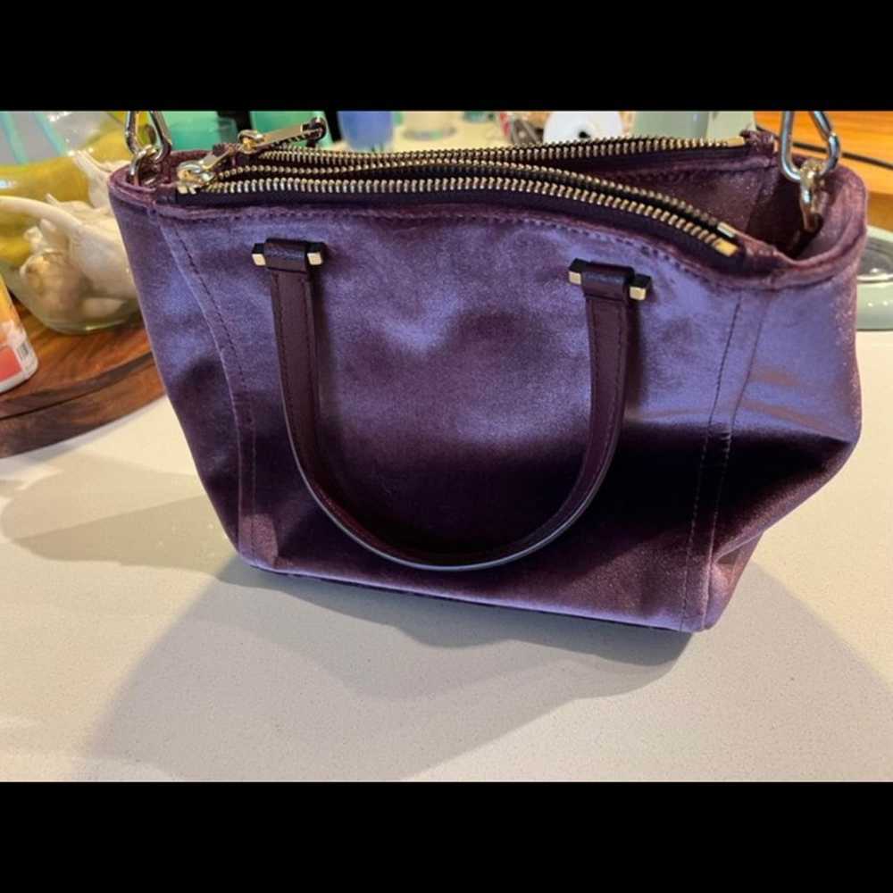 Kate Spade purple velvet purse - image 2
