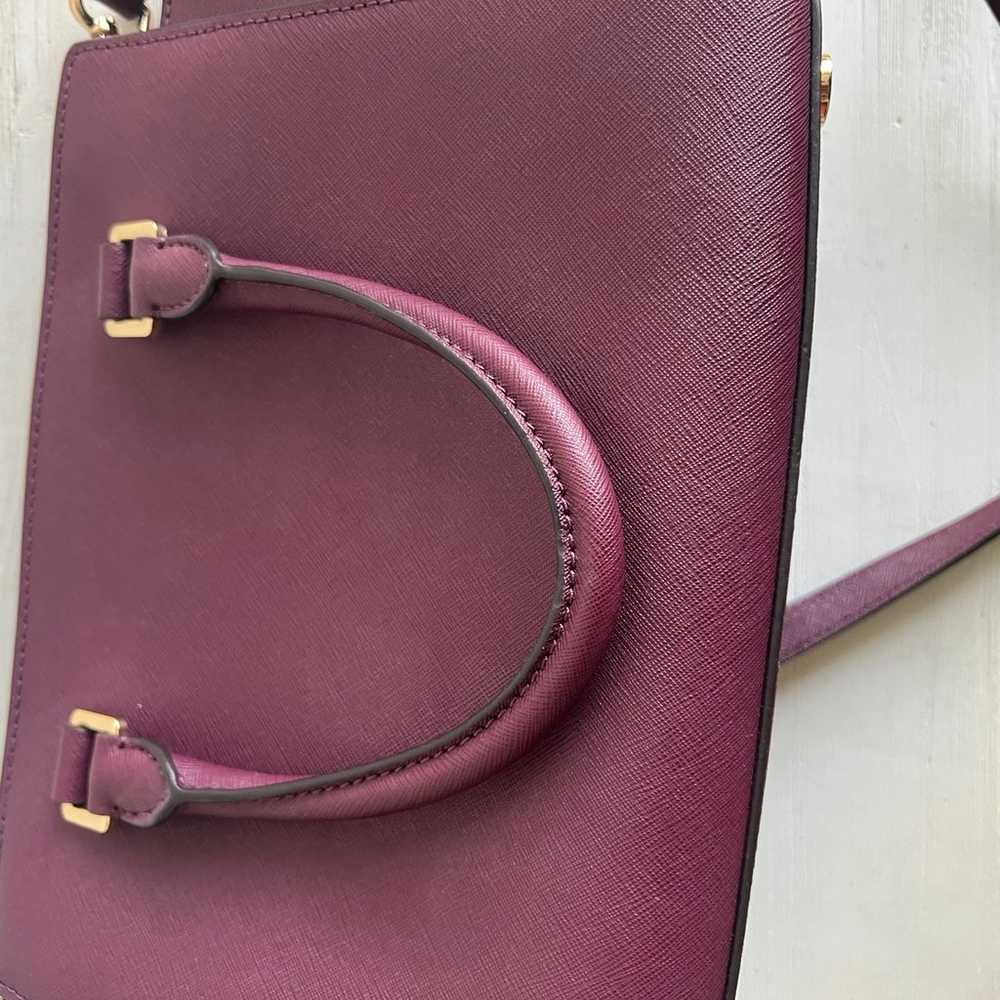 Michael Kors Selma medium top zip satchel purse - image 8