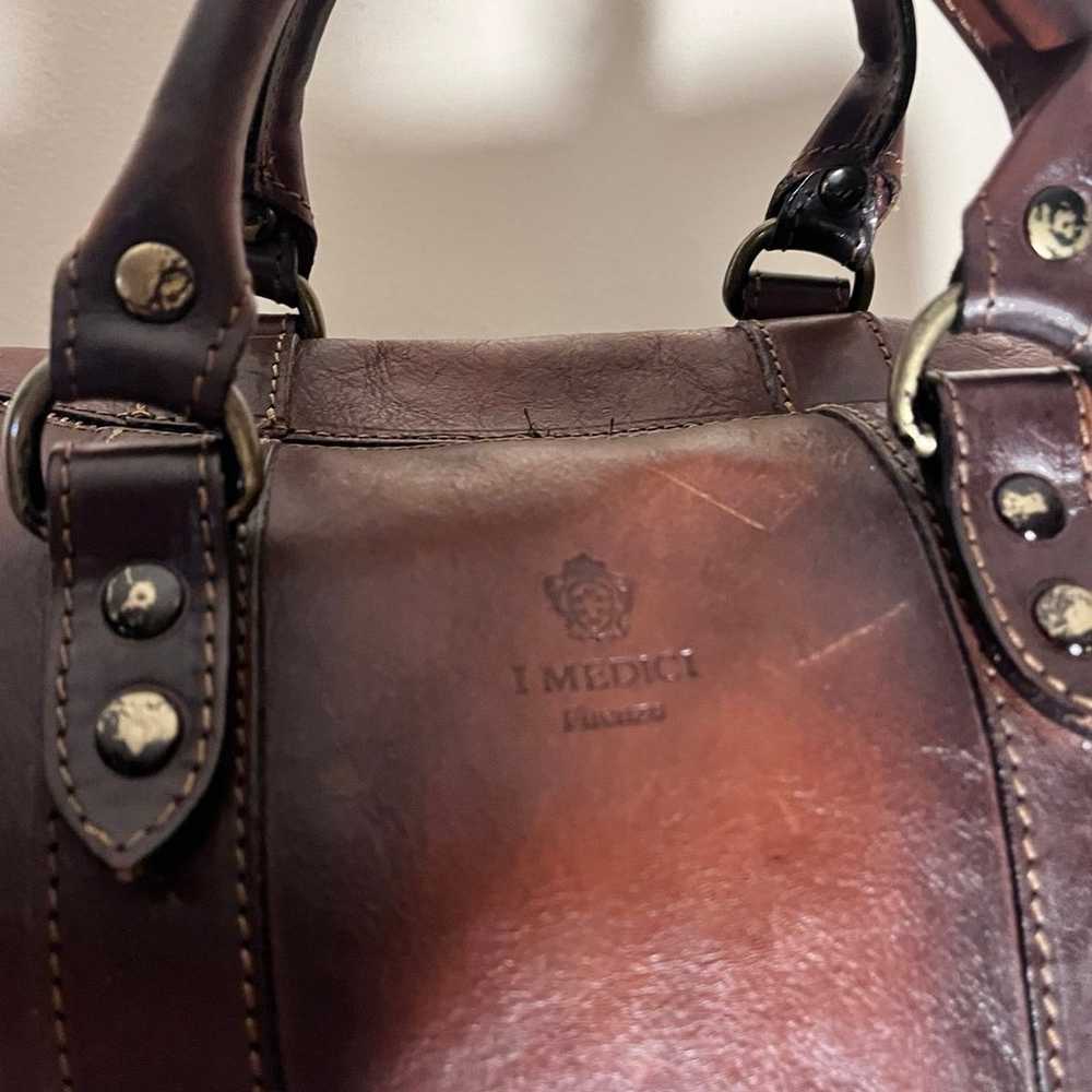 I Medici Firenze cognac color leather satchel - image 2