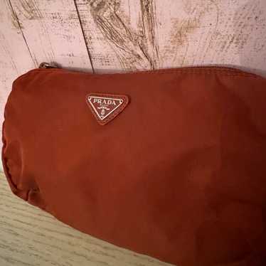 Prada nylon cosmetic bag maroon Authentic - image 1