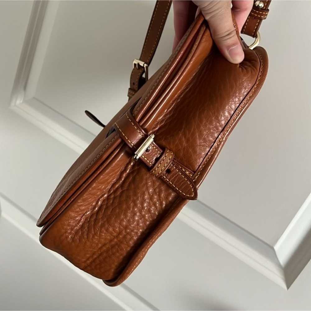 Dooney & Bourke Leather Messenger Bag - Brown - image 6