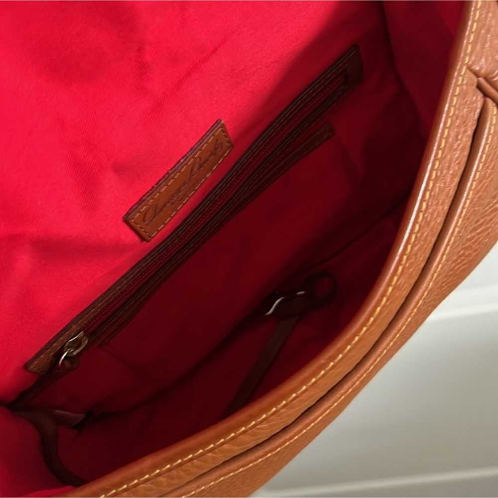 Dooney & Bourke Leather Messenger Bag - Brown - image 8