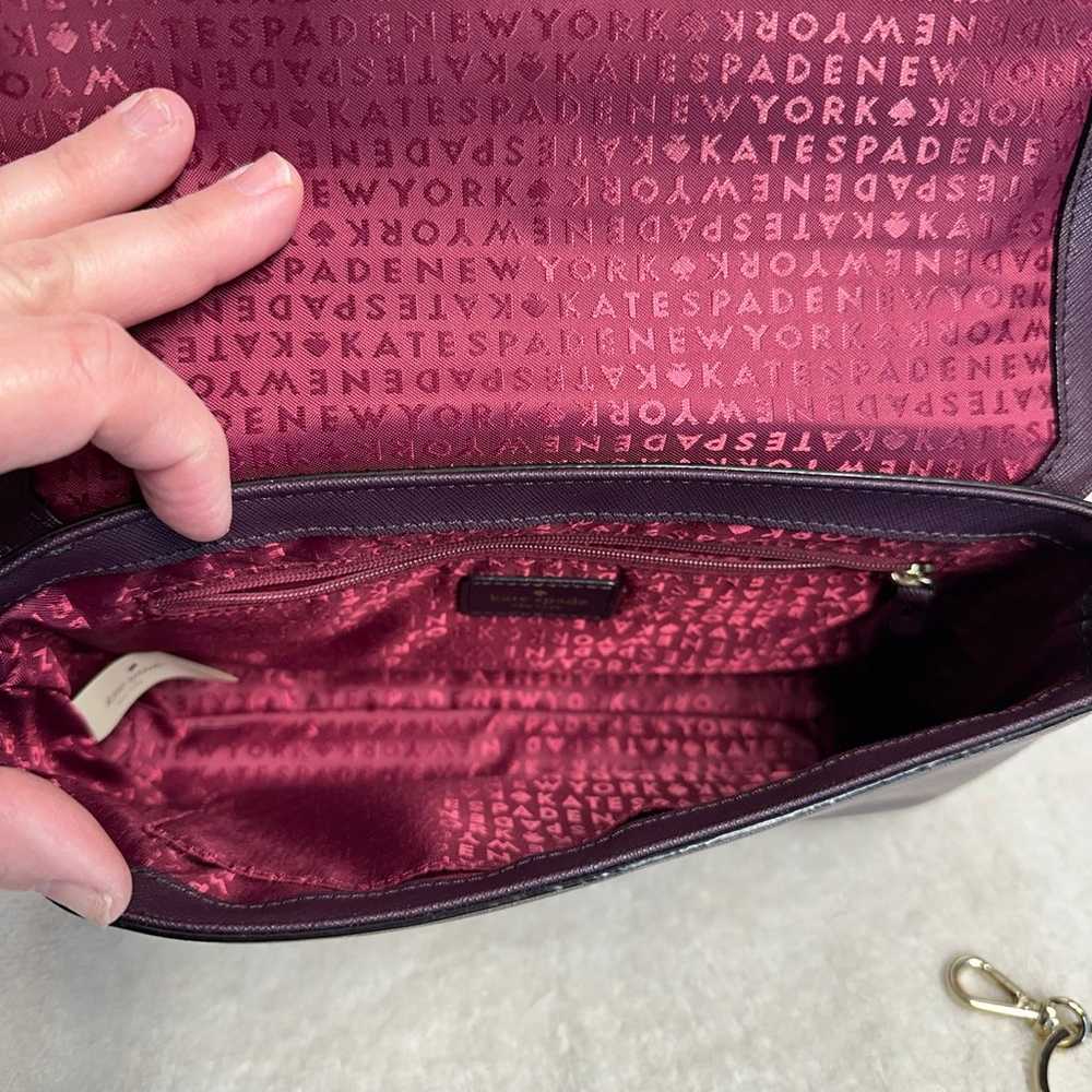 Kate Spade Burgundy Handbag BUNDLE - image 2