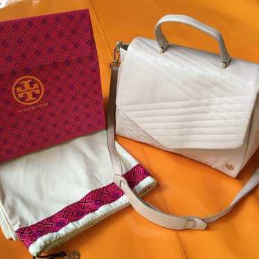 Tory Burch Quilted Lambskin Satchel