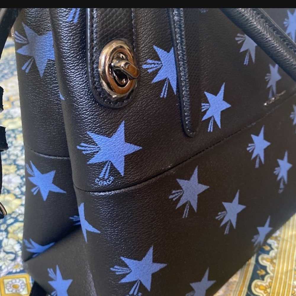 Coach blue stars borough tote satchel - image 6
