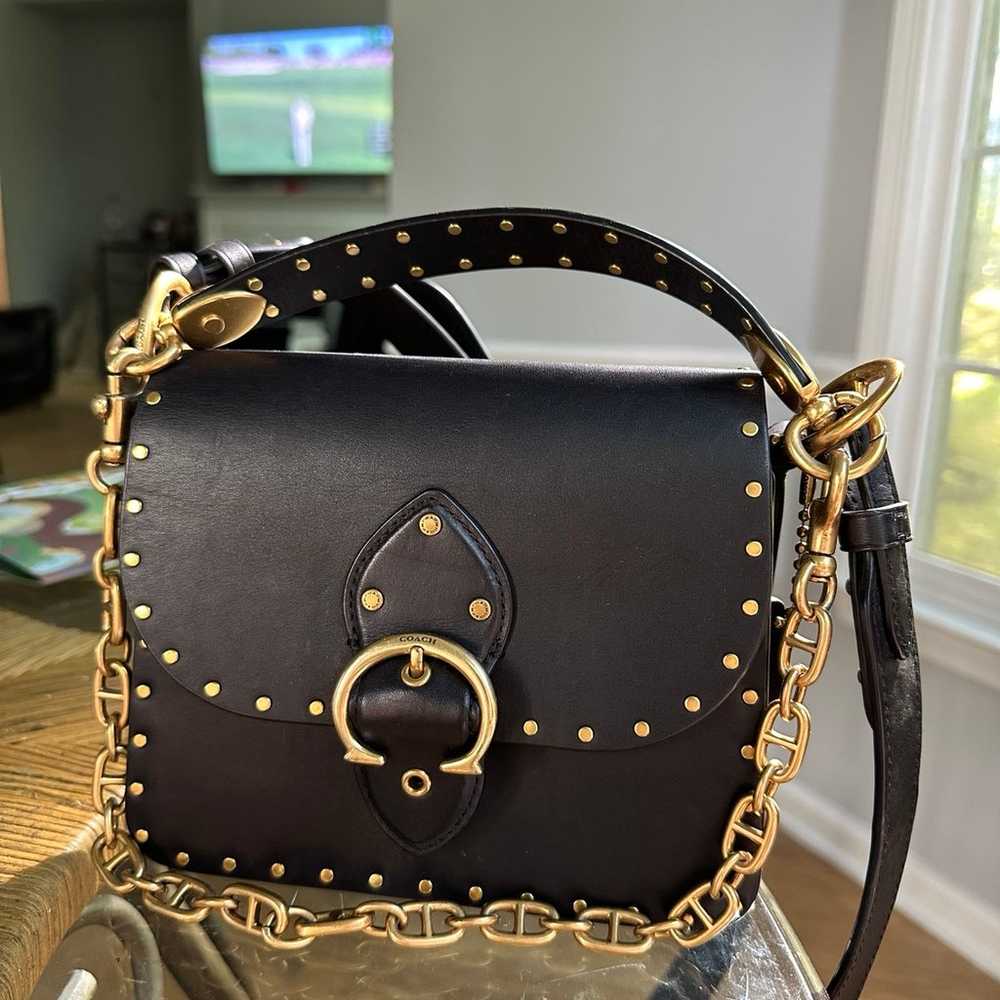 Coach Black and Gold Hardware Purse - image 1
