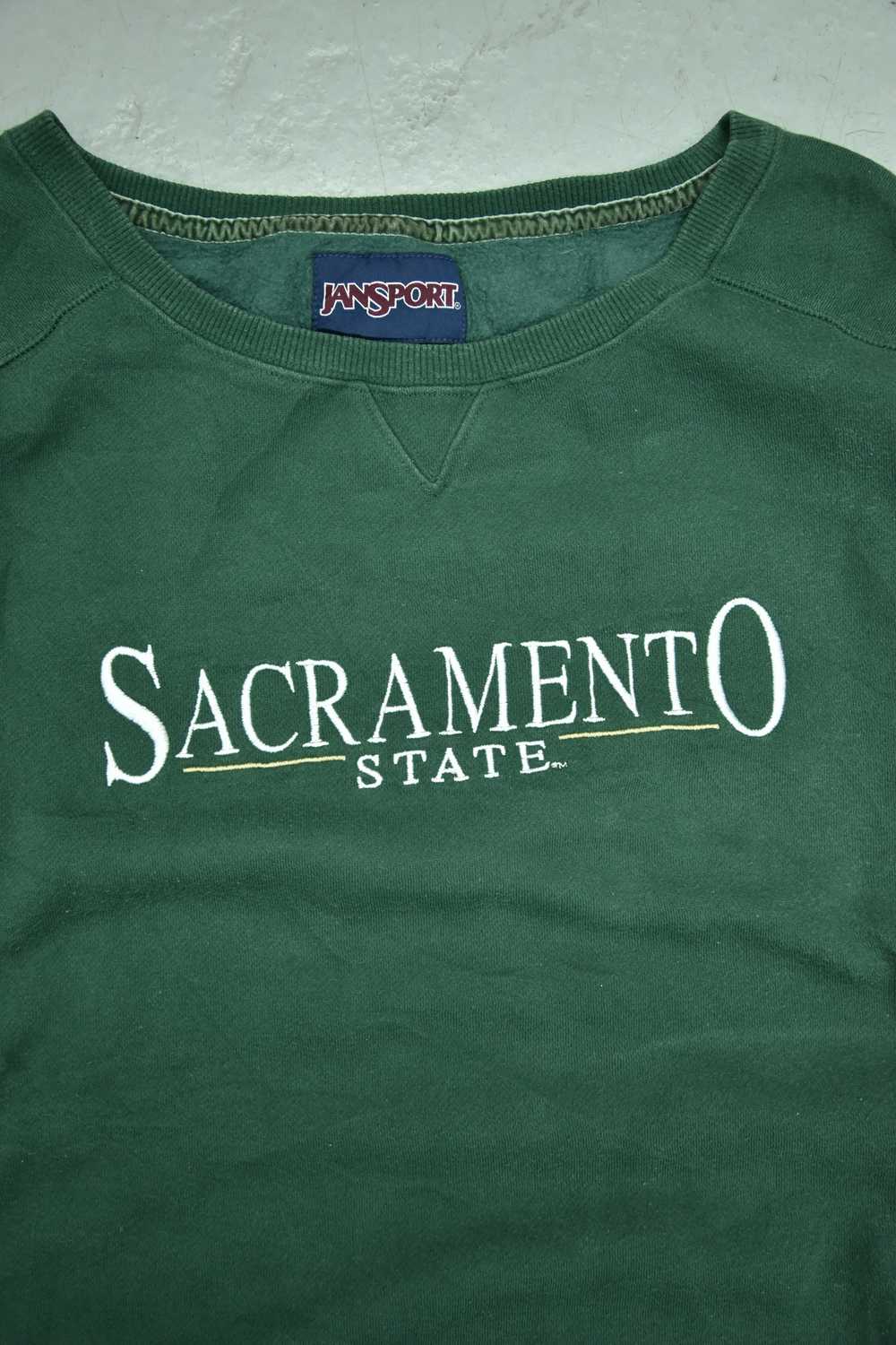 Vintage SACRAMENTO STATE Sweatshirt Green / XXL - image 2