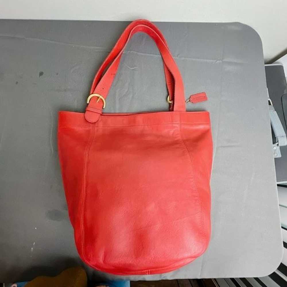 Coach vintage Soho Leather Red Tote 4082 - image 1