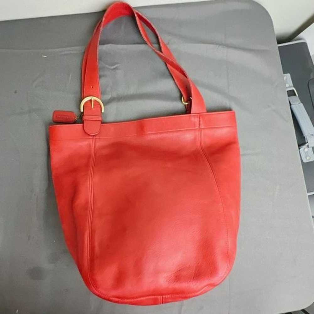 Coach vintage Soho Leather Red Tote 4082 - image 3