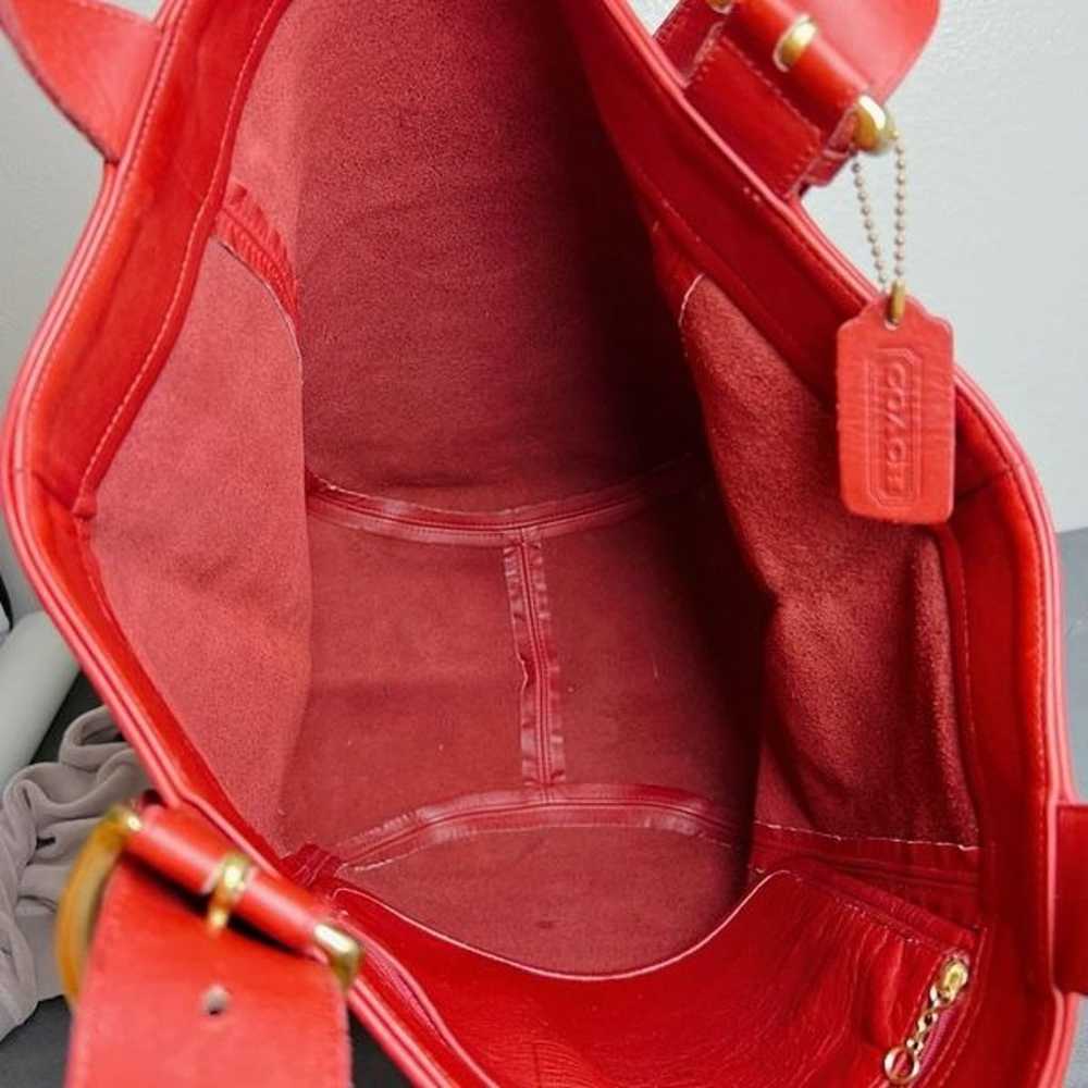 Coach vintage Soho Leather Red Tote 4082 - image 9