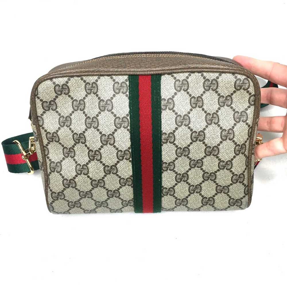 Authentic Gucci brown crossbody bag clutch - image 3
