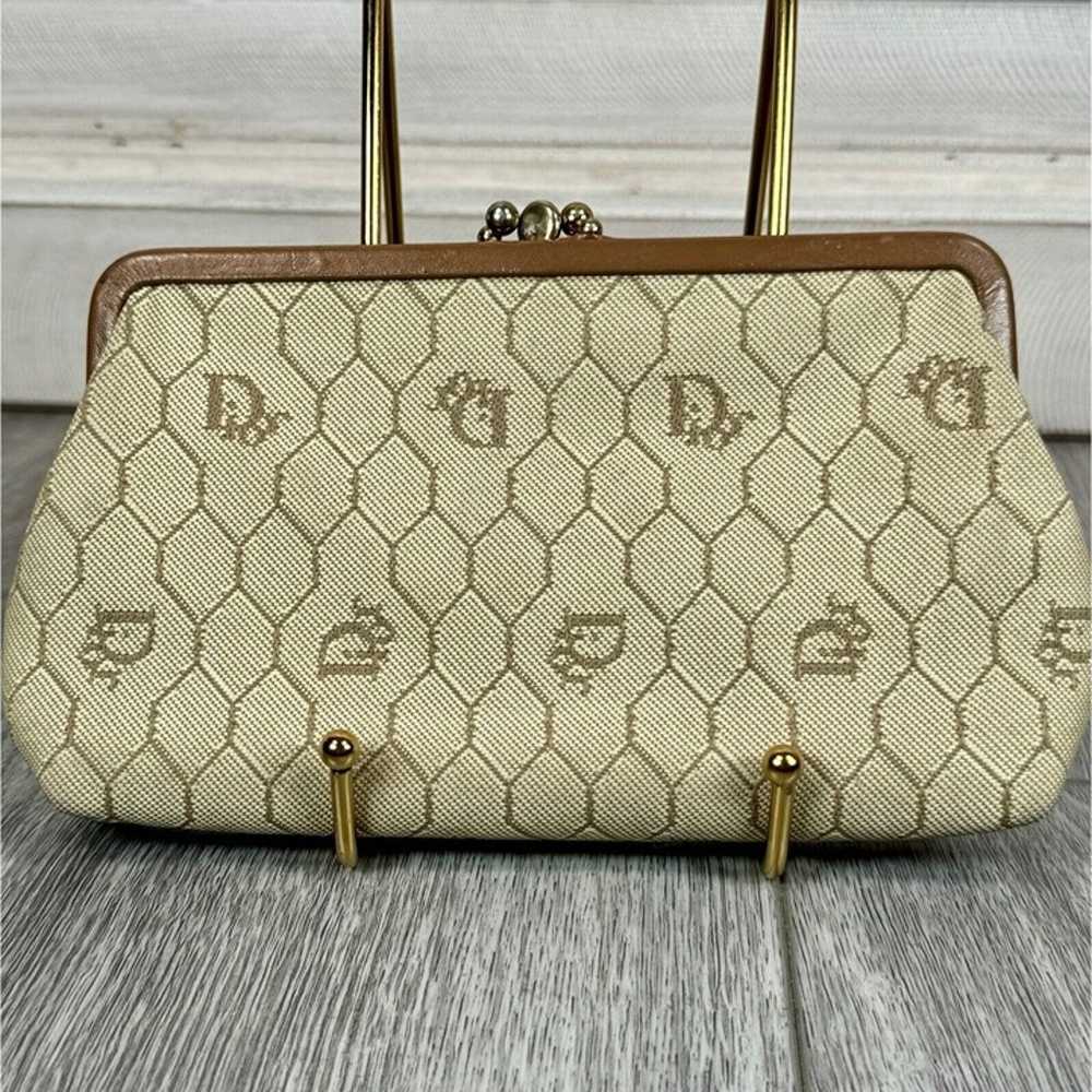 Christian Dior Vintage Honeycomb Double Pocket Po… - image 1