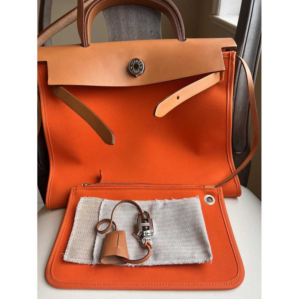 Hermès Herbag cloth handbag - image 5