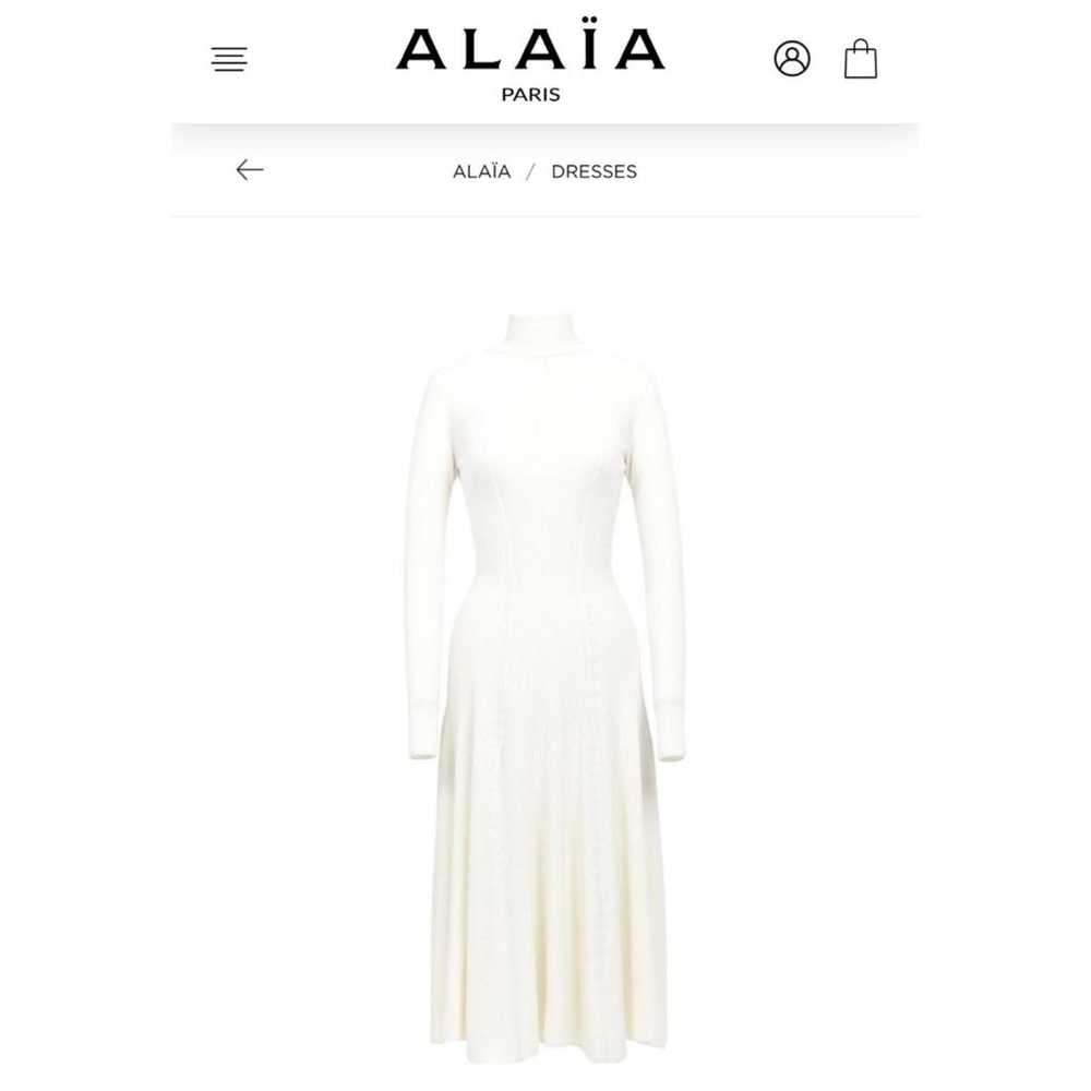 Alaïa Wool mid-length dress - image 10