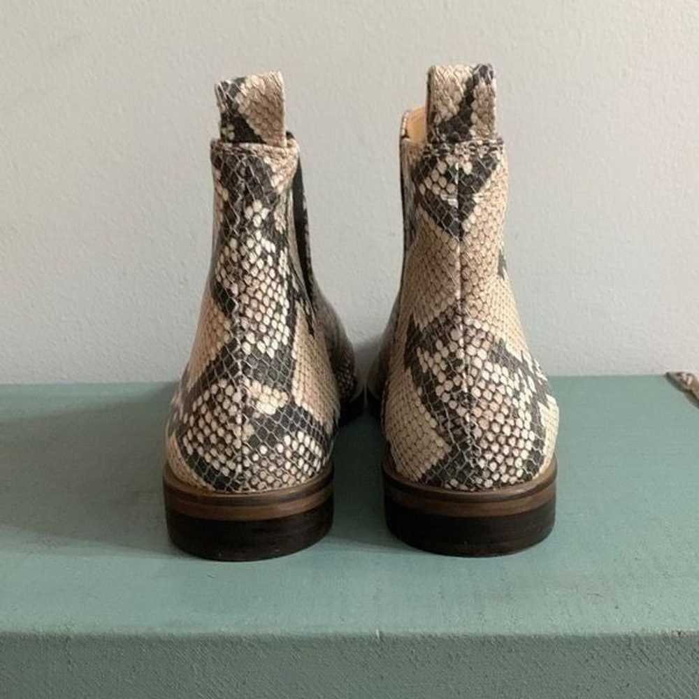 Lucky brand leather snake print ankle boots LK-ha… - image 2