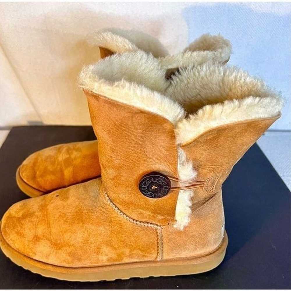 UGG One Button Bailey Tan Boots Size 9 - image 6